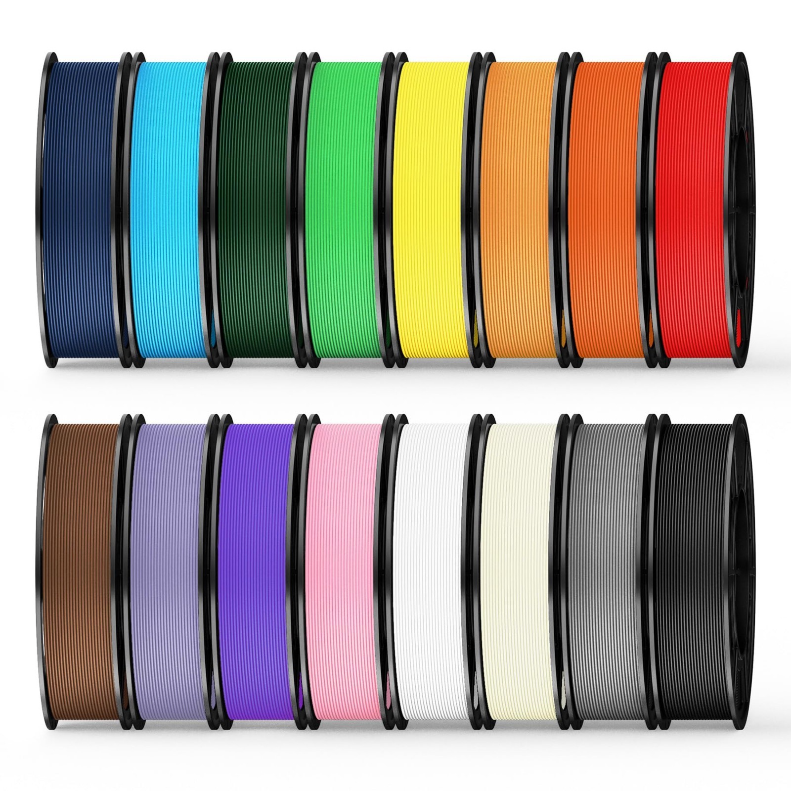 16 Color Pack Hyper PLA+ Filament Bundle, High-Speed 3D Printing Material, 0.25k