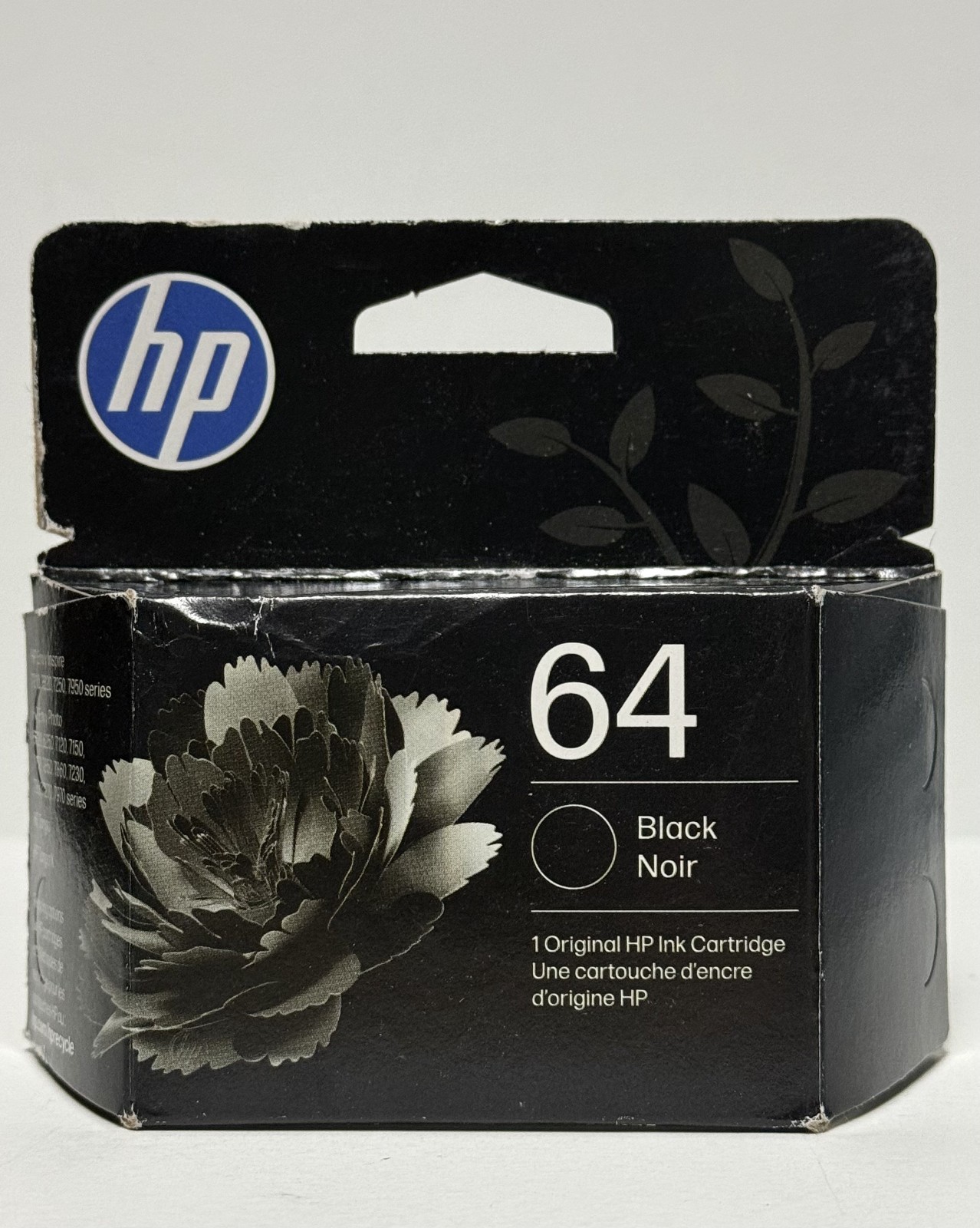 HP 64 Black Ink Cartridge (N9J90AN#140) Exp: 02/2028