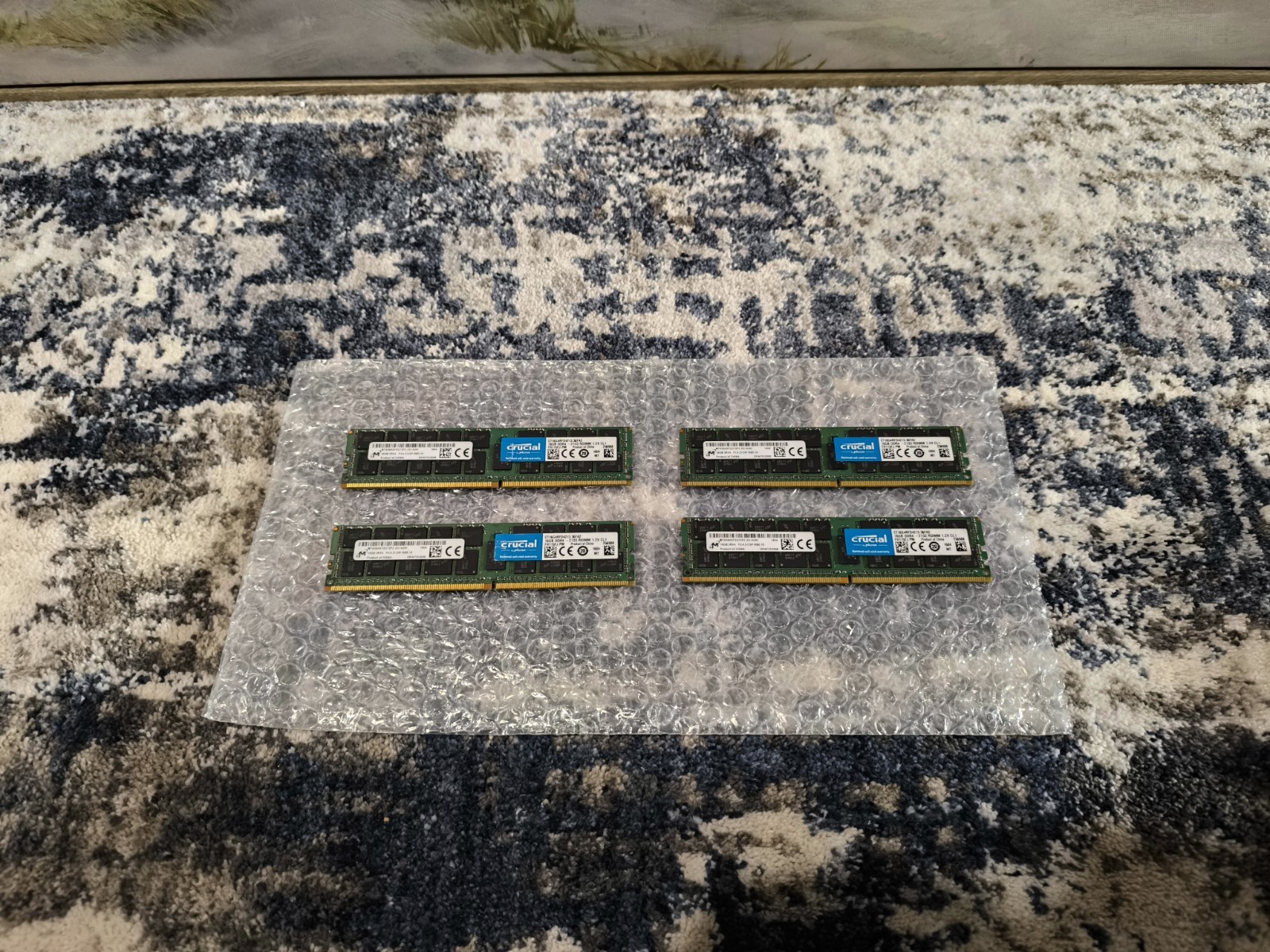Micron 64GB 4x16GB DDR4 SDRAM DIMM PC4-2133P 288-Pin ECC Reg Memory Used