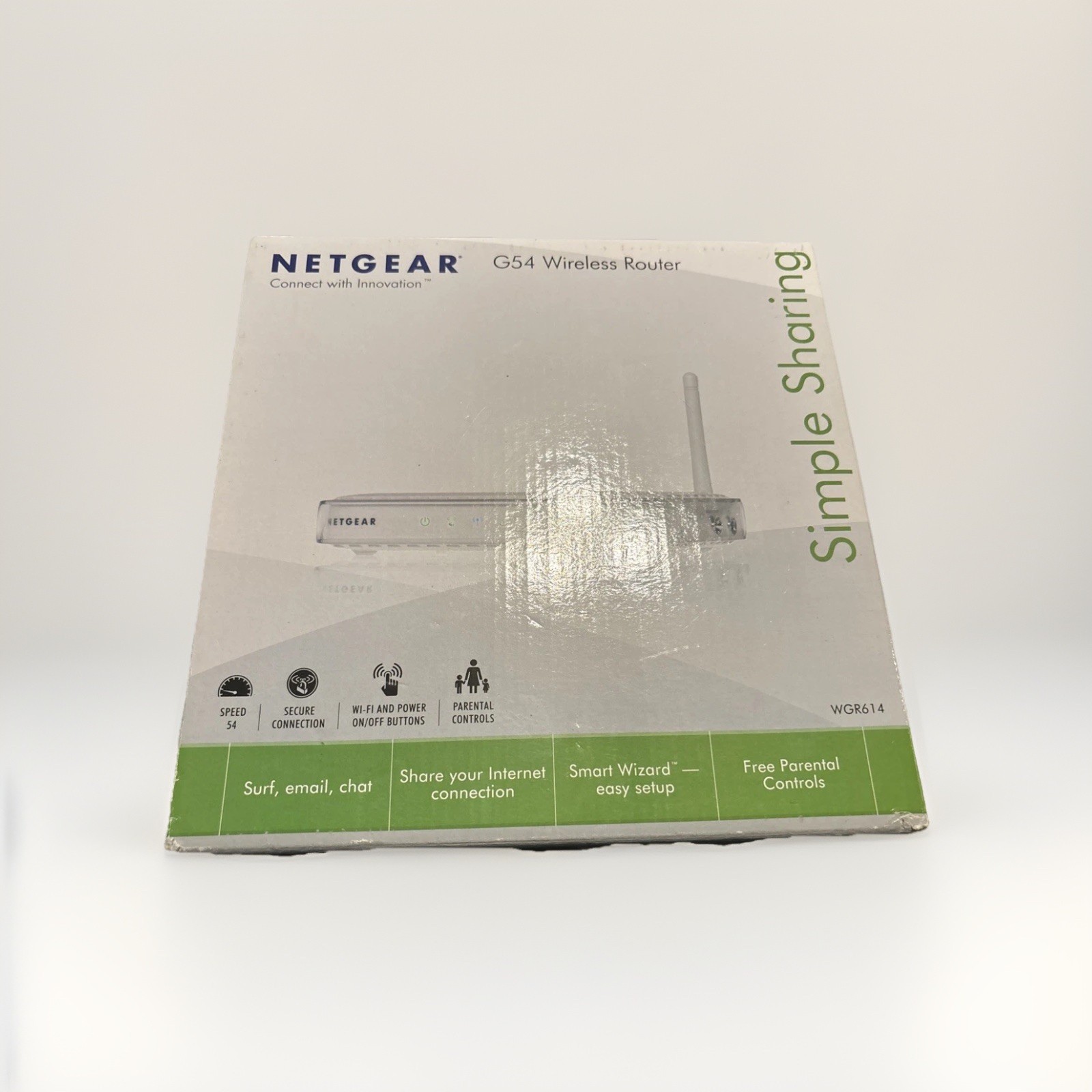 Netgear WGR614 54 Mbps 4-Port 10/100 Wireless G Router (WGR614NA)