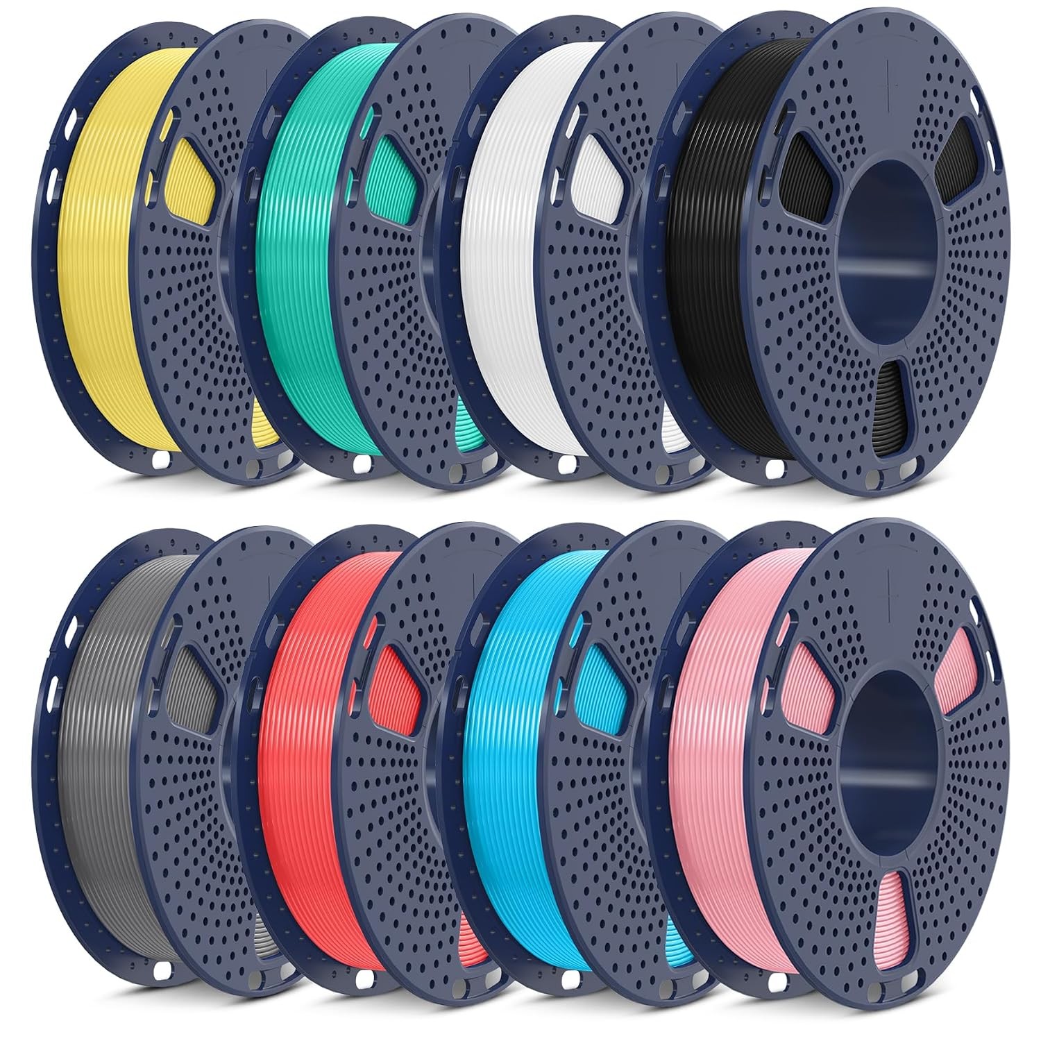 High Speed PLA Filament 1.75mm 8 Colors 250G 8 Pack SUNLU PLA 3D Printing