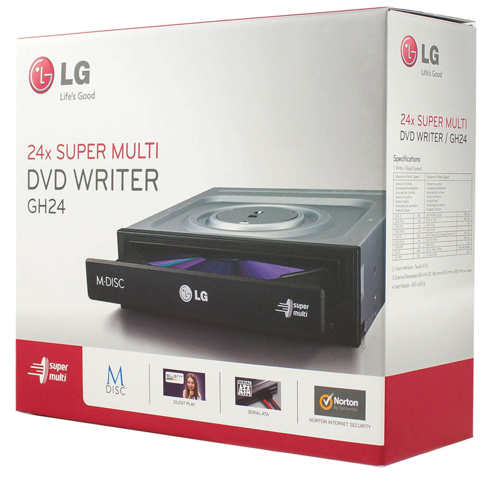Internal Fast DVD CD RW DL Burner Optical Multi Drive for Windows 10/8/7/Vista