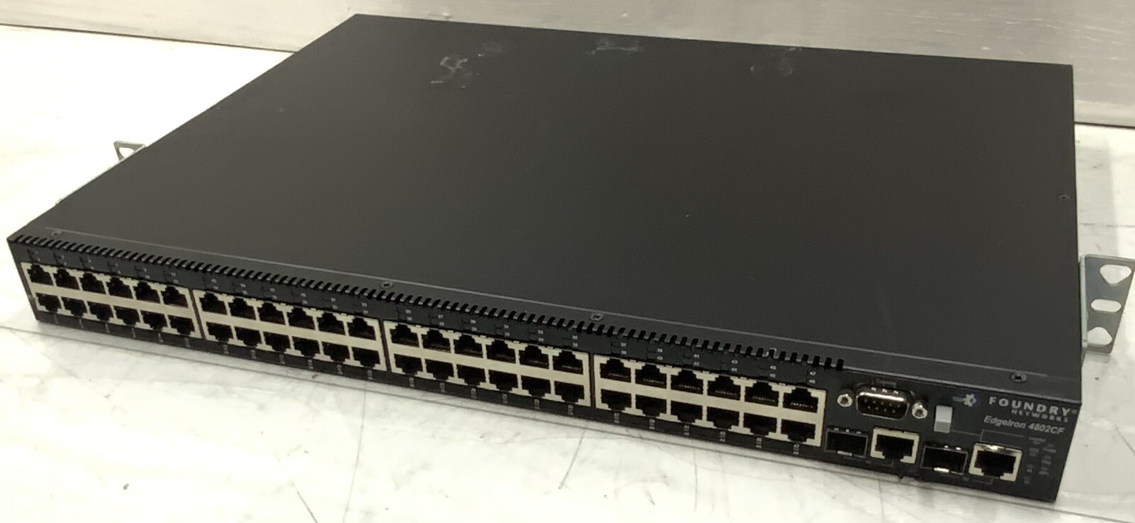Foundry Networks EdgeIron 48-Port 100Mb/s 2x GbE RJ45 Managed Switch | 4802CF