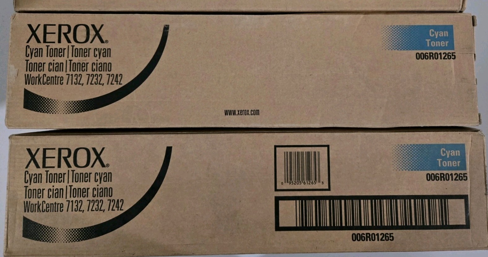  NEW Genuine Xerox 006R01265 XEROX WORKCENTRE 7132 Cyan Toner 006R01265 Set Of 2
