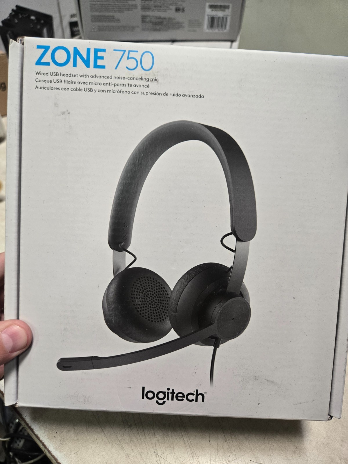 SEALED Logitech Zone 750 USB-C Wired On-Ear Headset for Office & Calls
