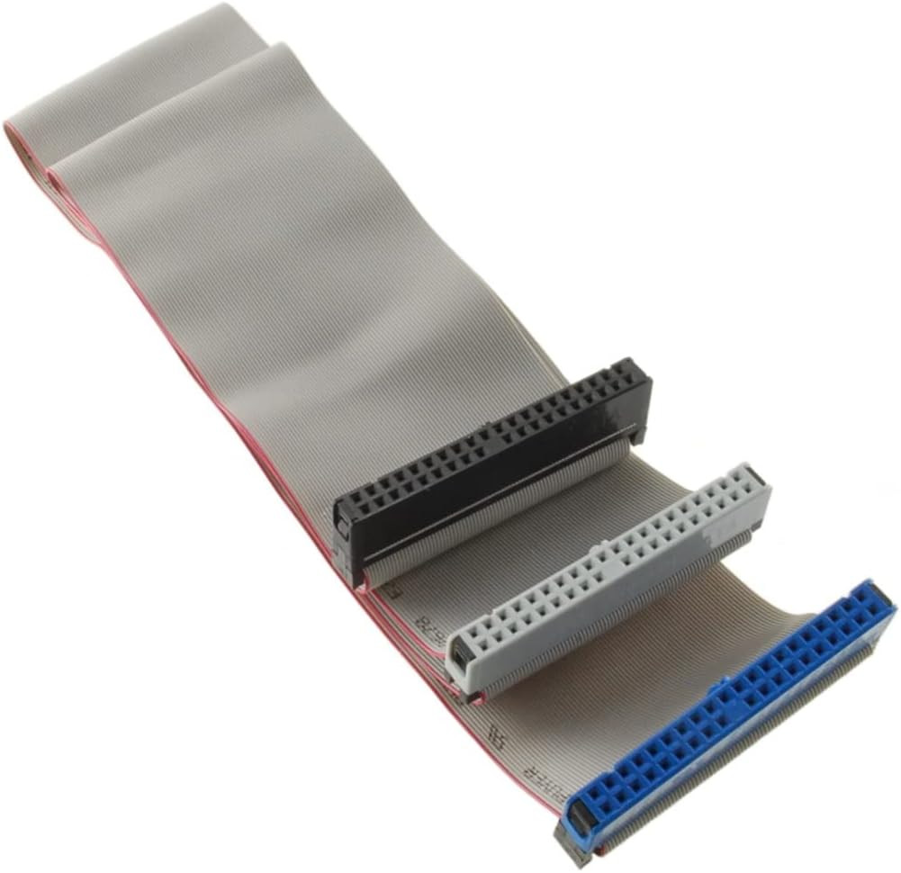 24" 40-Pin 80-Wire Ultra ATA 2-Drive Ribbon Cable, Manhattan 332781, Model:, Ele
