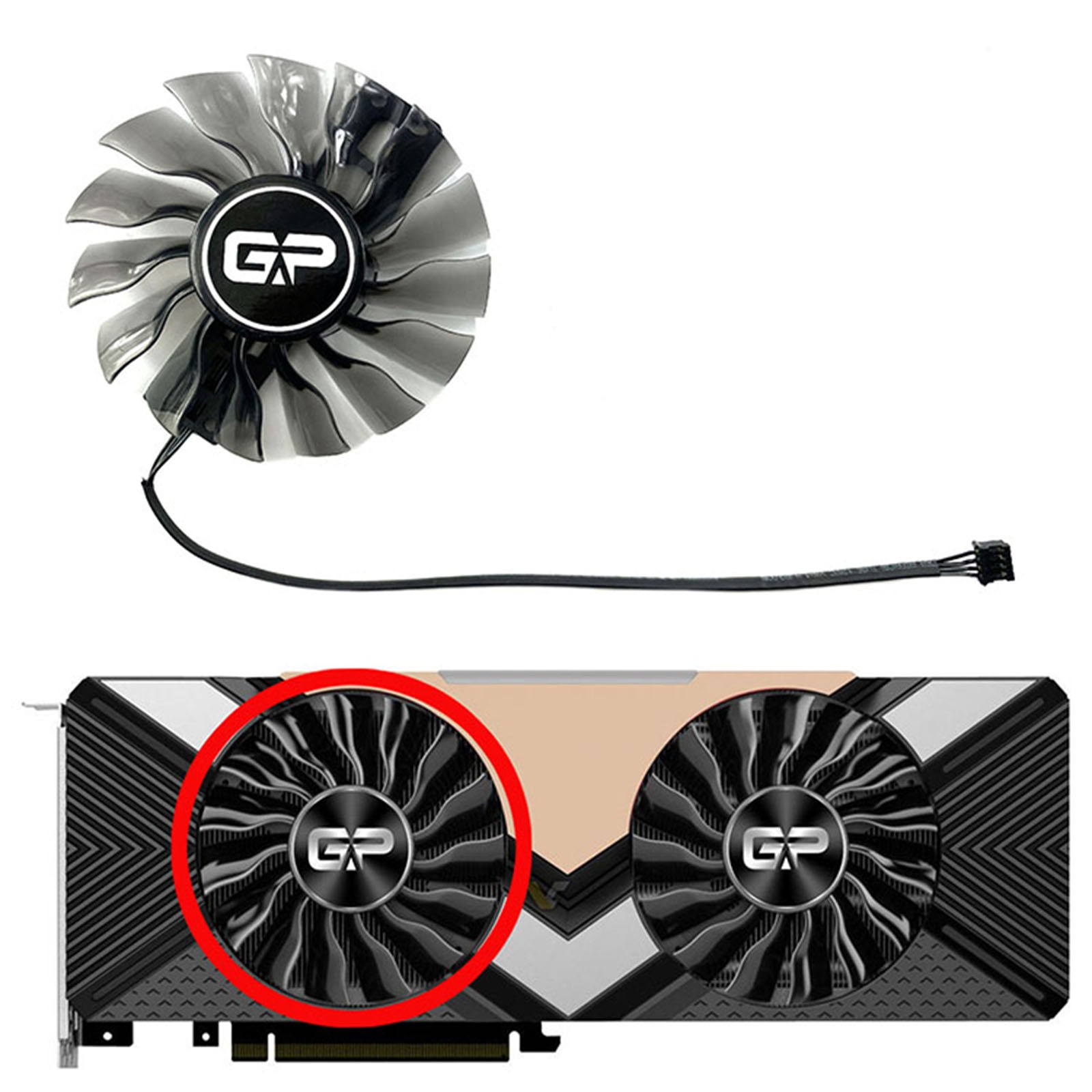 Cooling Fan Parts for PALIT RTX2080ti GamingPro OC Graphics Card