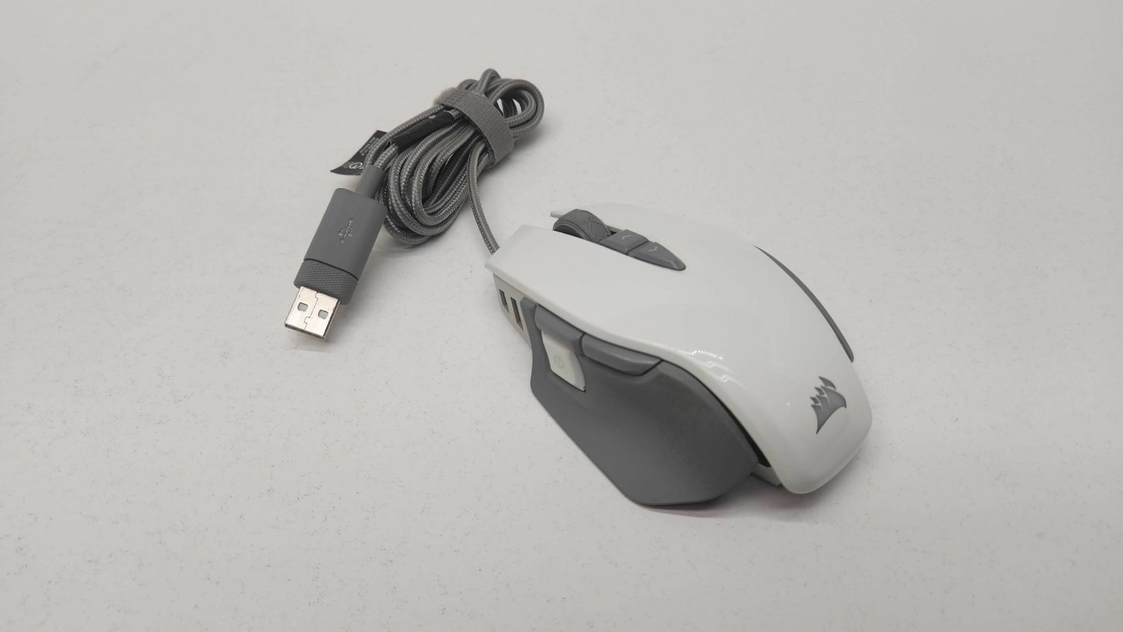 White Corsair M65 RGB Elite USB Wired Gaming Mouse Weighted  | TESTED