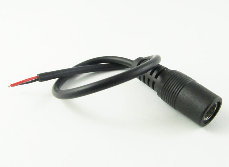 50pcs 5.5mm x 2.5mm 5.5/2.5 CCTV DC Power Charger DC Power Female Cable L:30cm