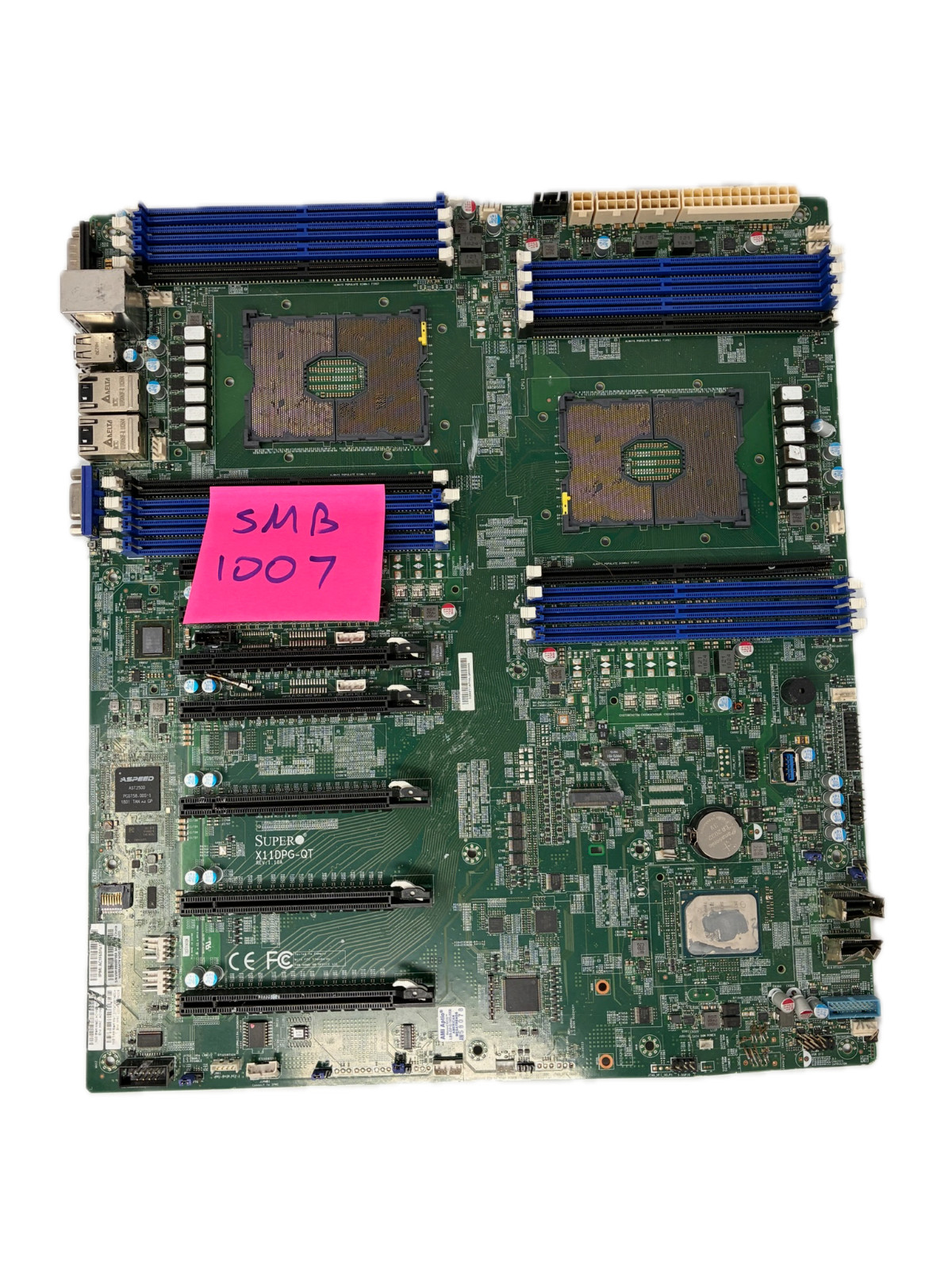 Supermicro X11DPG-QT Intel Chipset 2 Sockets LGA 3647 Motherboard FOR PARTS ONLY