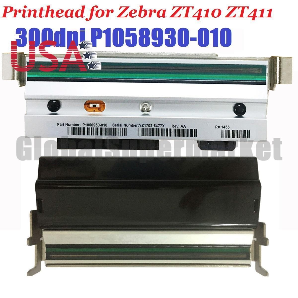 US SHIP Genuine OEM Printhead for Zebra ZT410 ZT411 Printer 300dpi P1058930-010
