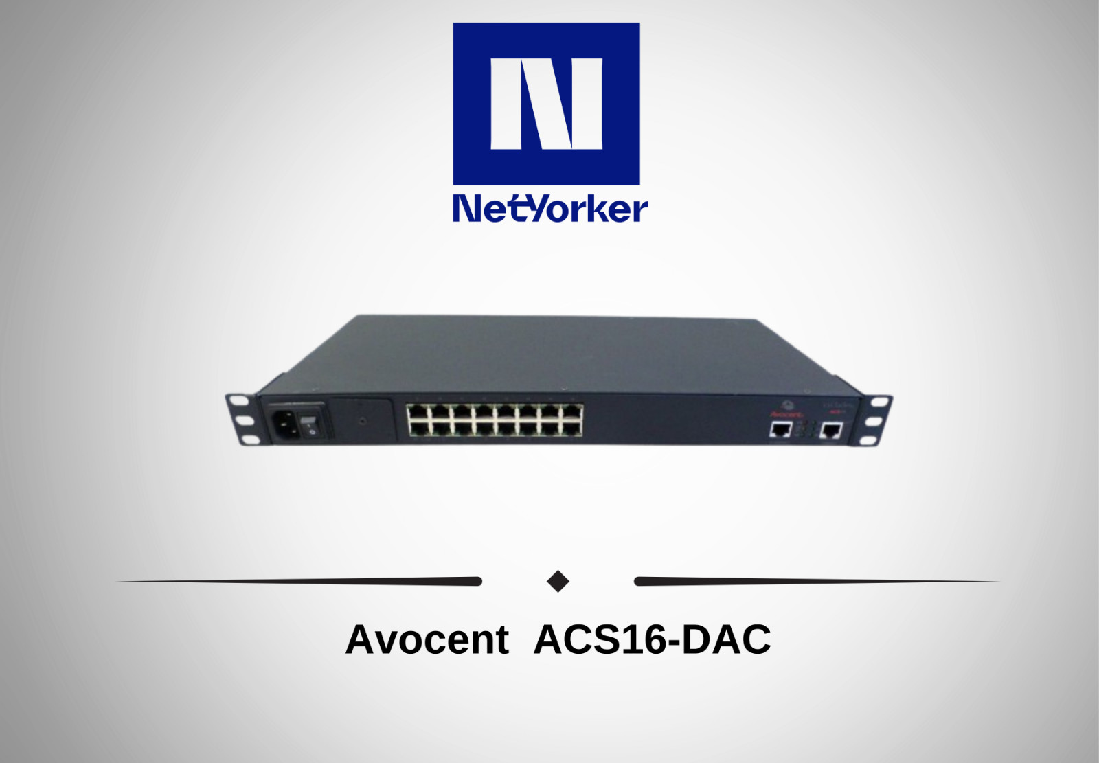 Avocent Cyclades ACS16-DAC  AlterPath ACS 16x 10/100 Console Server- Fast Ship