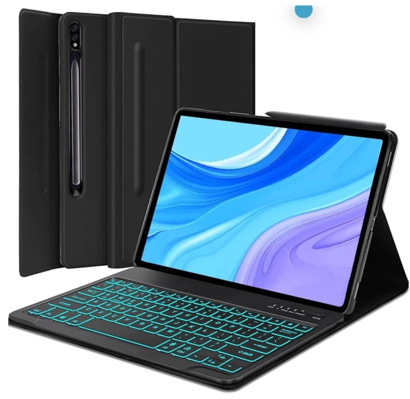LAMA Keyboard Case for Sam Galaxy Tab  S10 FE/S9FE 10.9", S9/S8/S7  11”’,Black.