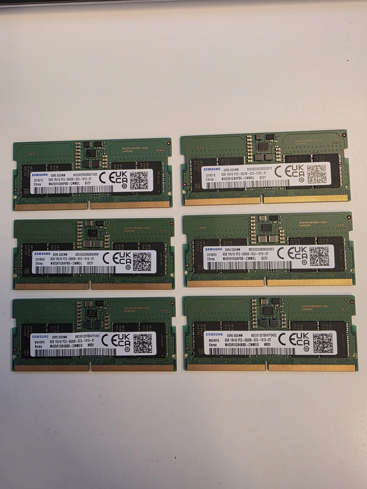 SAMSUNG 8GB DDR5 5600 Laptop SODIMM RAM 1Rx16 PC5-5600B for DELL HP Lenovo Acer