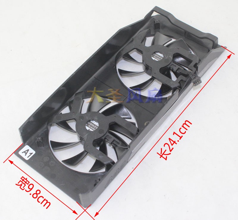 New For EVGA GTX760/770 Graphics Card Dual Fan PLA09215B12H 12V 0.55A Fan 4-wire