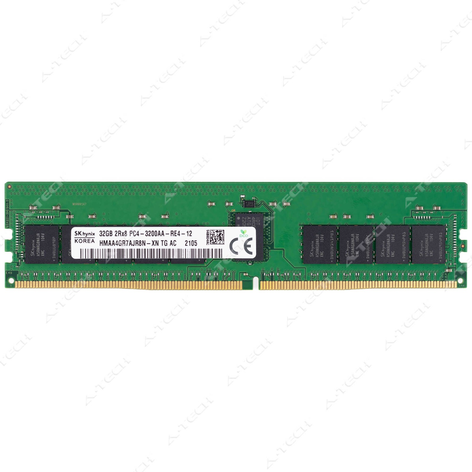 Hynix 32GB DDR4-3200 PC4-25600 2Rx8 ECC RDIMM Server Memory RAM HMAA4GR7AJR8N-XN