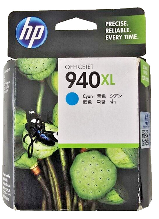 HP 940XL Cyan Ink Cartridge Genuine OEM High Yield OfficeJet New Old