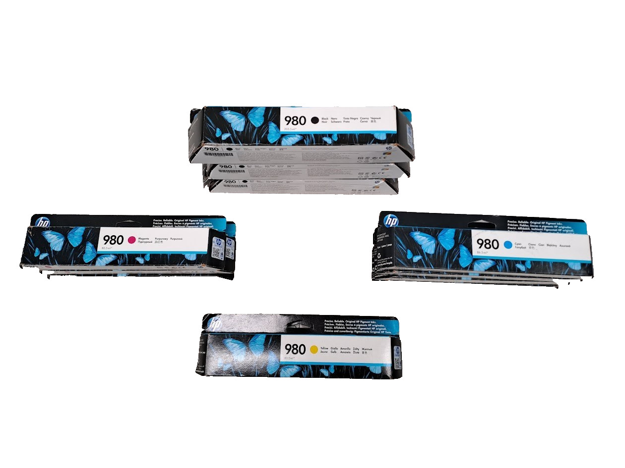 12X HP 980 2X-Y/D8J09A 3X-M/D8J08A 4X-C/D8J07A 3X-B/D8J10A Toner Cartridge 20/18