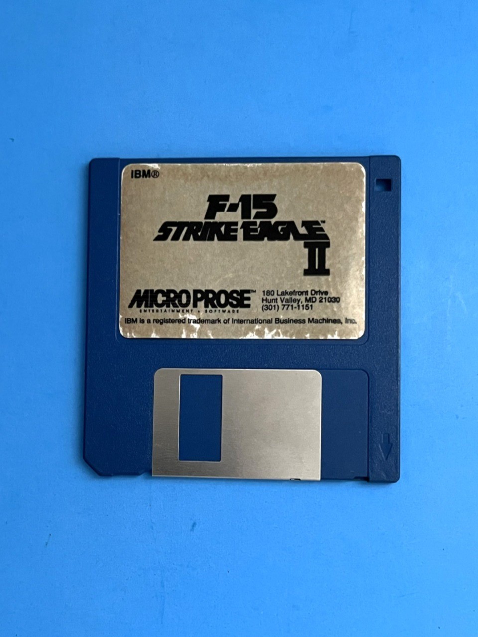 Microprose Classics F15 Strike Eagle II Vintage Software 3 1/2" Disk