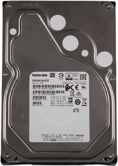 Toshiba MG08ADA400E 4TB 3.5" SATA 6Gbps 7.2K HDD – Enterprise-Class Drive