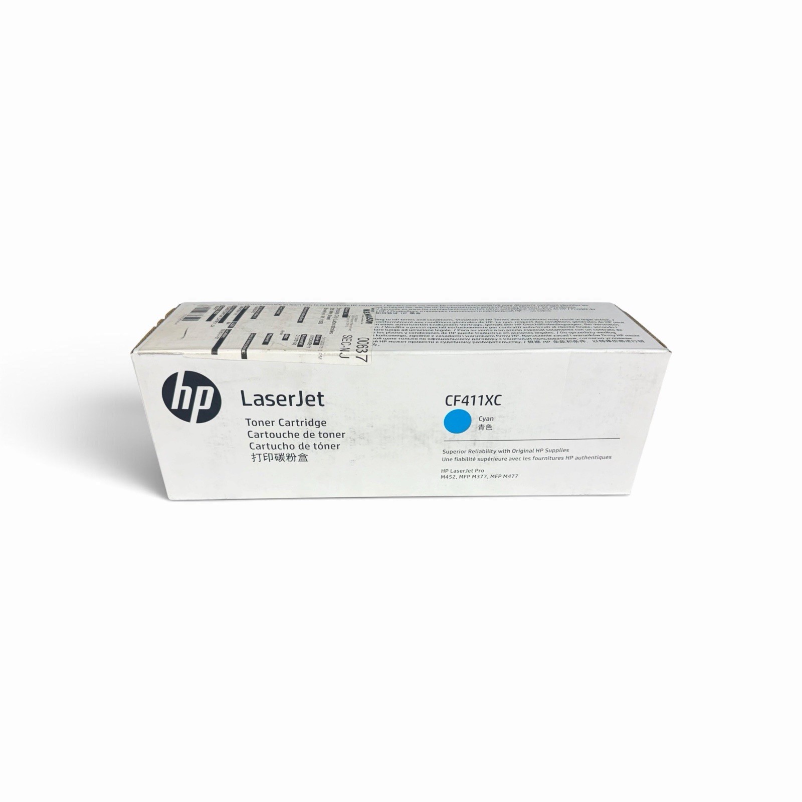 HP CF411XC 410X Cyan High Yield Toner Cartridge M452 MFP M377 MFP M477 New