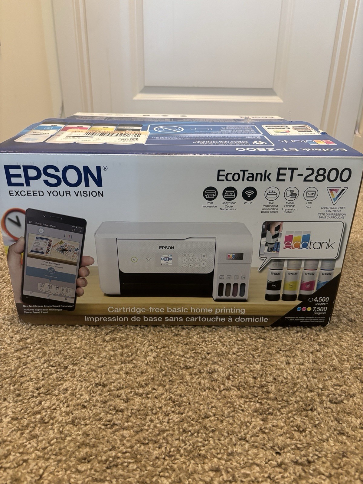Epson EcoTank ET-2800 (C11CJ66202) All-In-One Color Printer