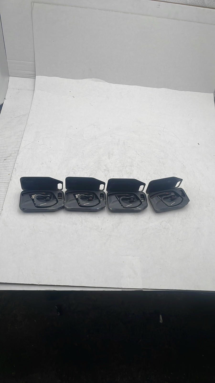Plantronics Voyager Legend UC Bluetooth Headsets BT300 USB Cases Lot Of 4