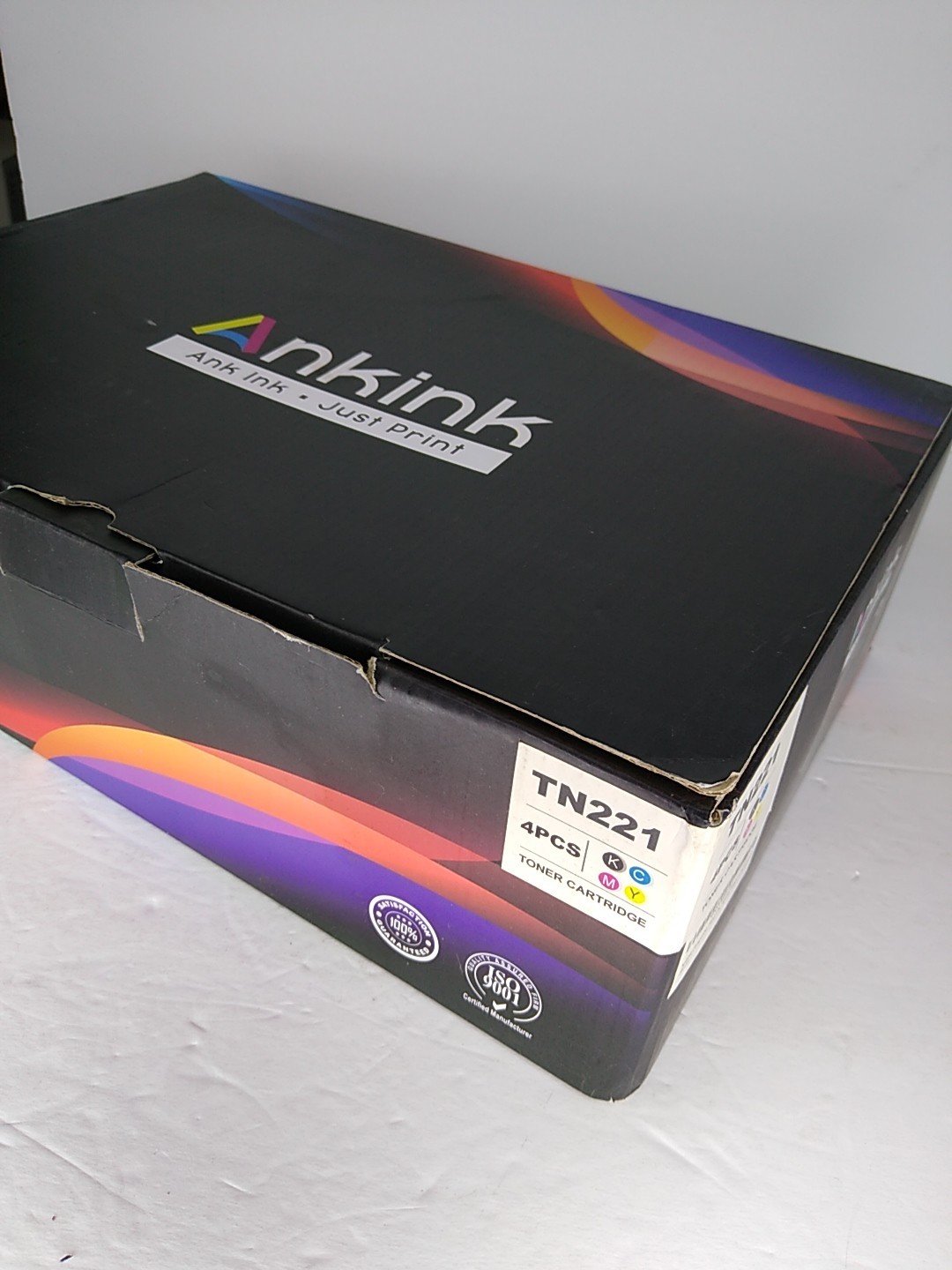 OPEN BOX Ankink TN221 4 Peice CMYK Toner Cartridge