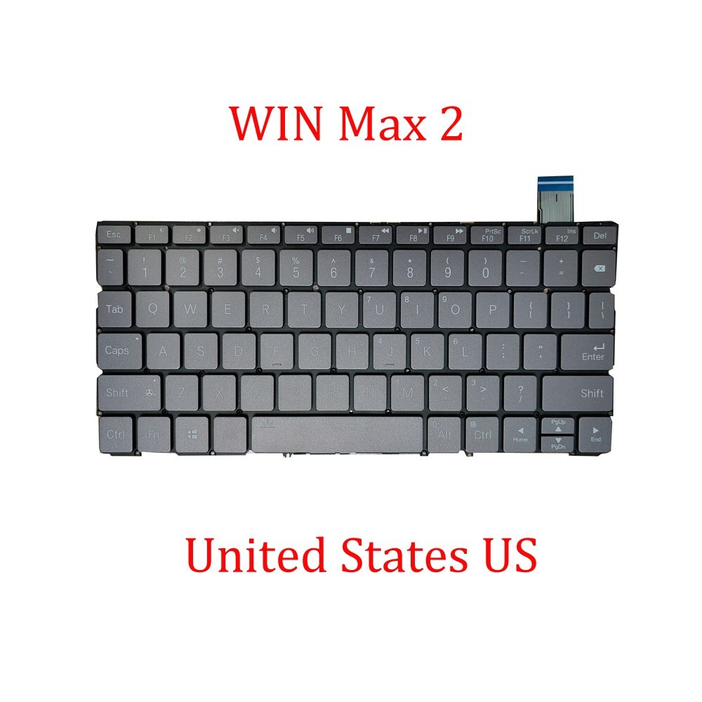 Gray Laptop Mini PC Keyboard For GPD WIN Max 2 WINMAX 2 English US New