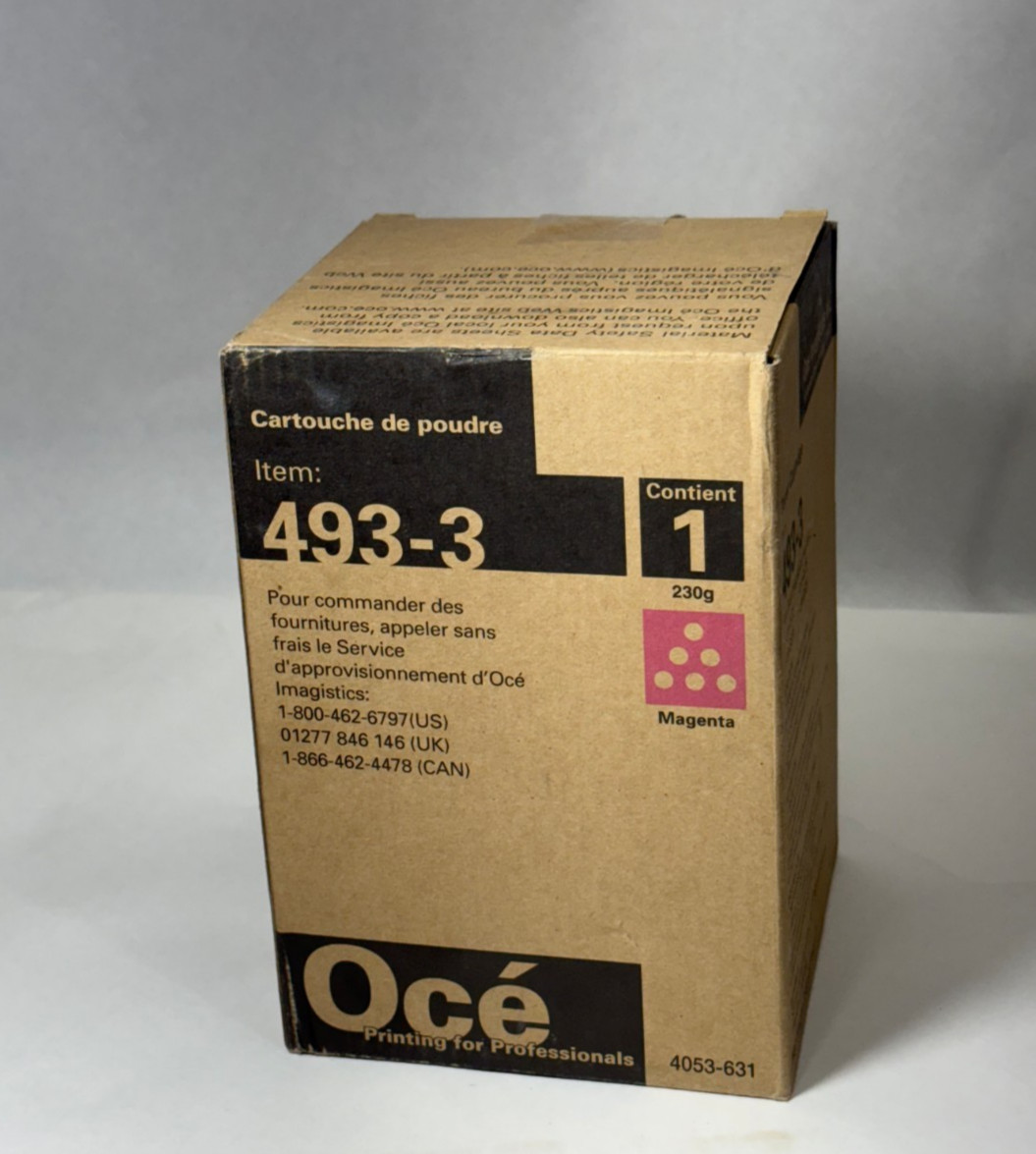 Oce Imagistics 493-3 Magenta Toner Cartridge CM3520 CM3525 CM4520 CM4525 NIB OEM