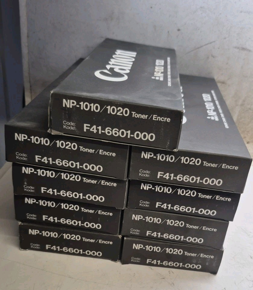 New Canon NP-1010/1020 Black Toner Cartridge New Sealed 9 Boxes F41-6601-000