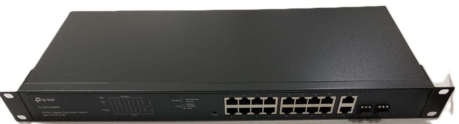 TP-Link JetStream TL-SG1218MPE – 16-Port Gigabit Easy Smart PoE+ Switch