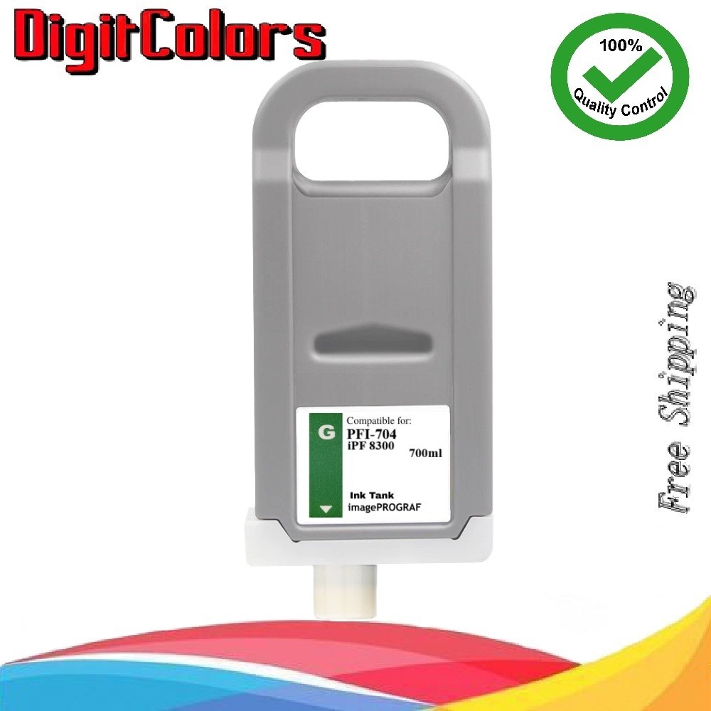 PFI-704 Green Ink Cartridge for Canon IPF 8300s 8300 PFI704GN