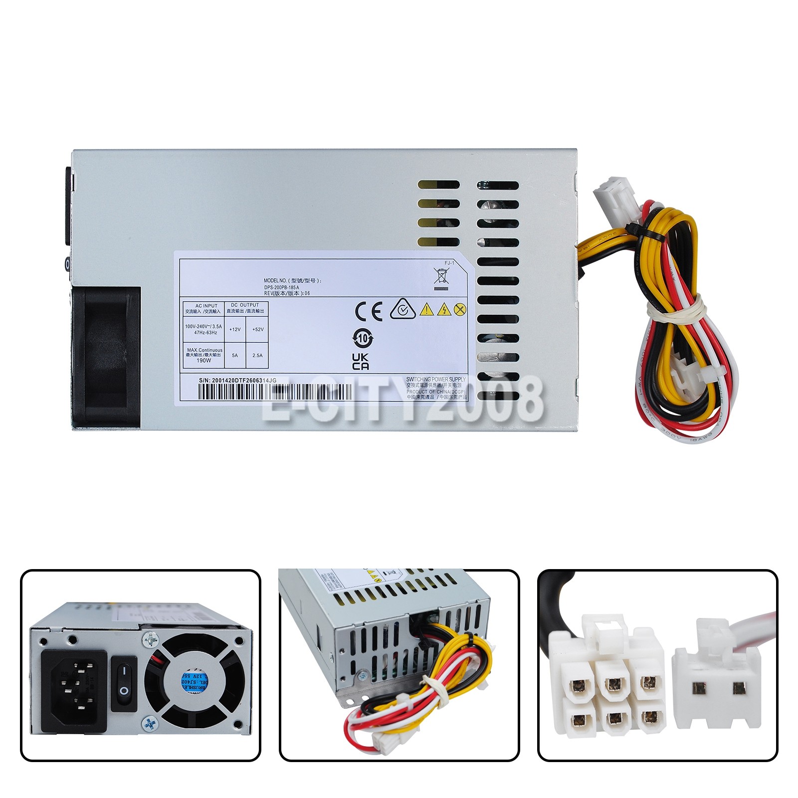 New 190W Power Supply DPS-200PB-185A AC 100-240V 3.5A 47-63HZ US Stock