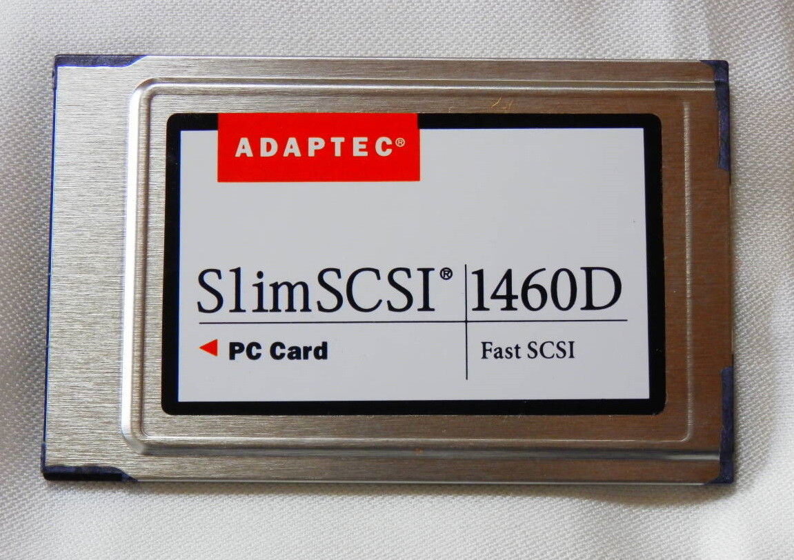 Adaptec SlimSCSI 1460D Fast SCSI PC Card PCMCIA SCSI2 without Cable