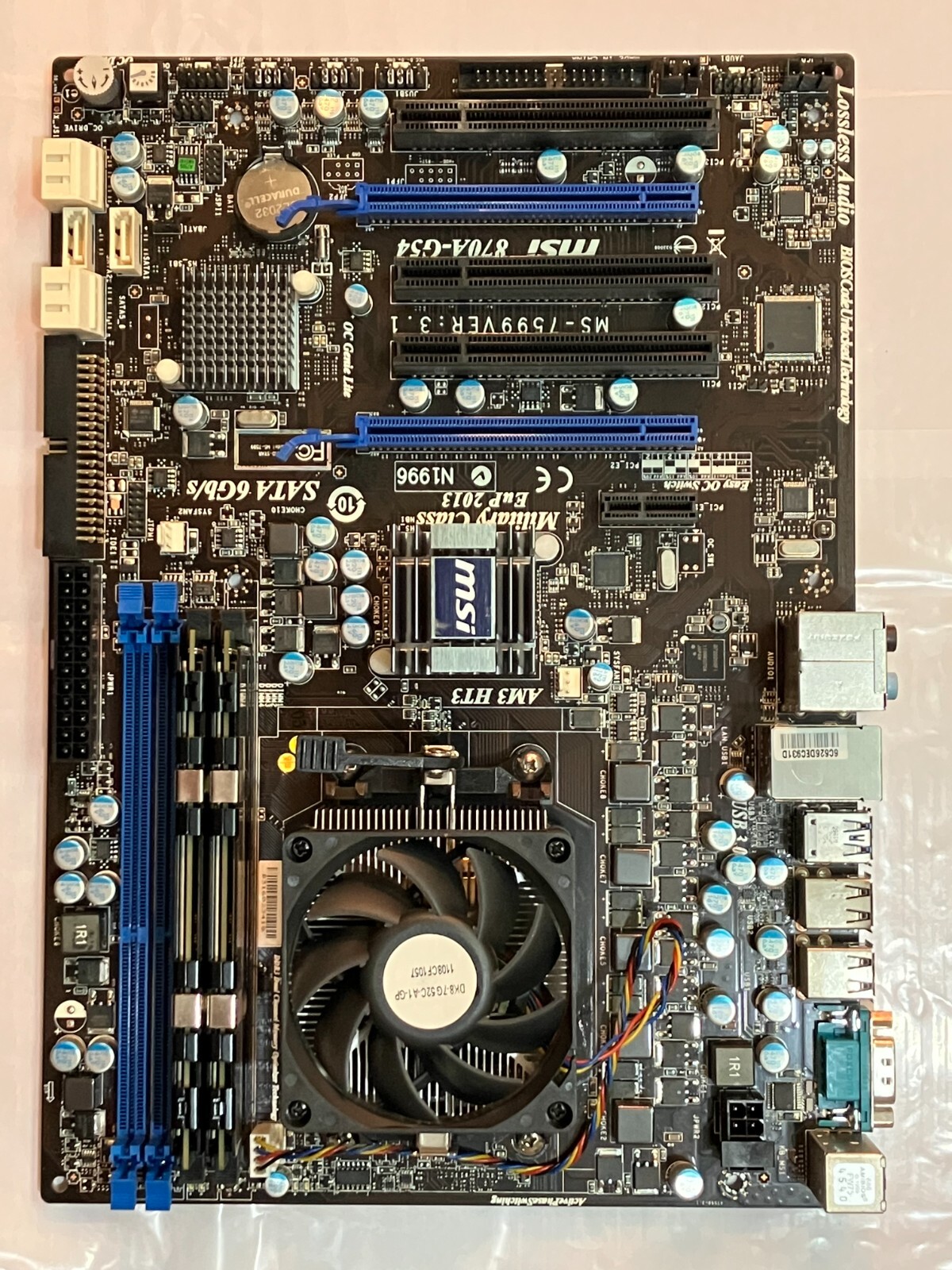 MSI 870A-G54 Gaming Motherboard w/ AMD Phenom II X4 840 and 4GB DDR3 1333Mhz