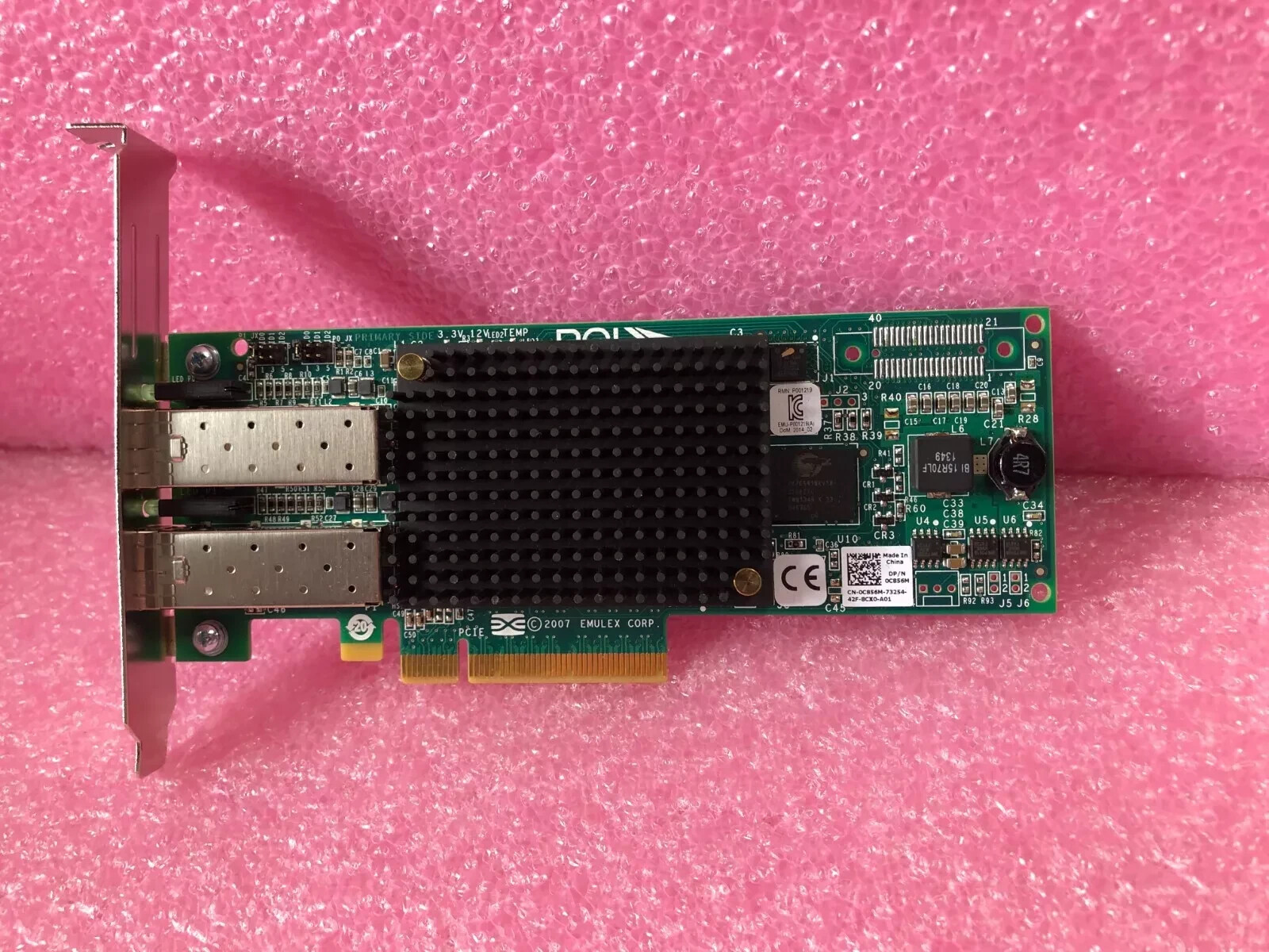 C856M DELL EMULEX LPE12002 8GB DUAL CHANNEL PCI-E FC HBA