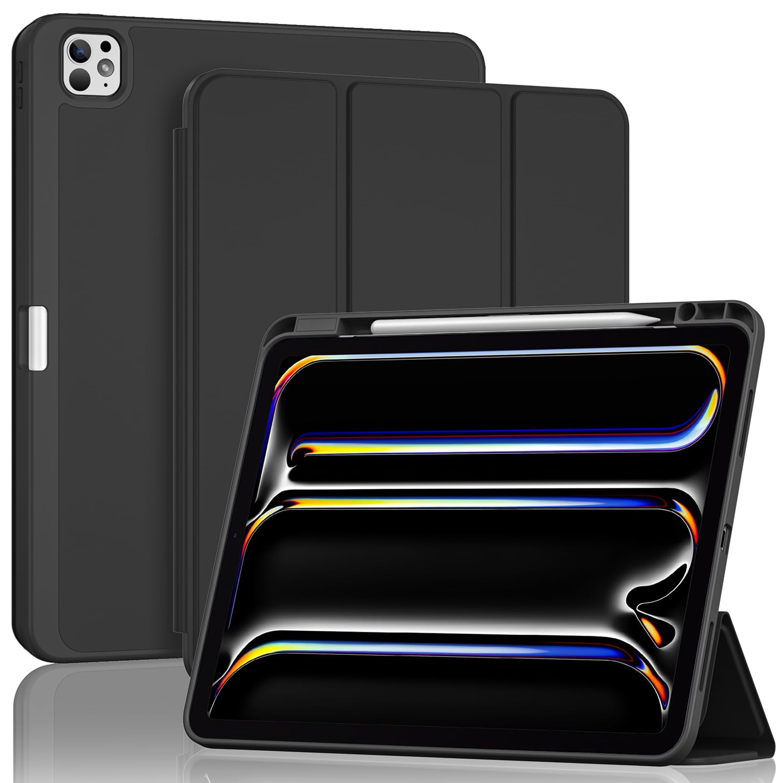 ProCase for iPad Pro 13 Inch Case M5 13" 2025/M4 2024, Black