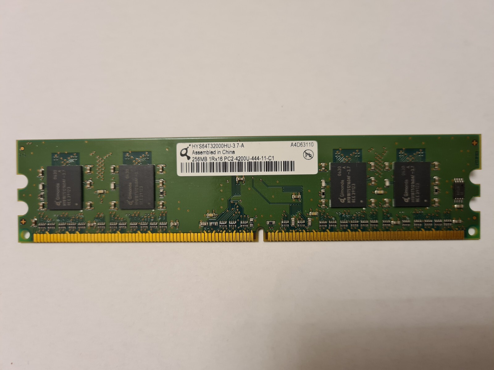 HYS64T32000HU-3.7-A Qimonda 256MB PC2-4200 DDR2-533MHz HP part number 355949-888
