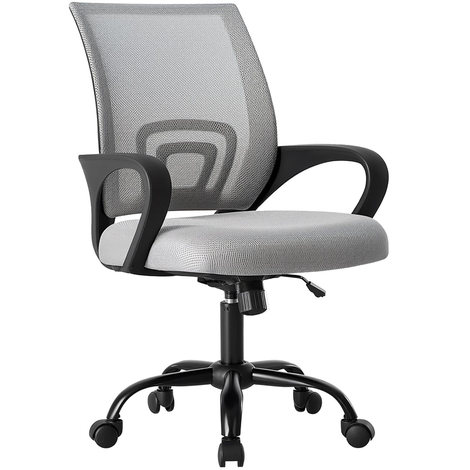 Office Desk Chair Ergonomic Mesh Lumbar Support Grey 1411GY2-HJ3Nsun OLIXIS Home