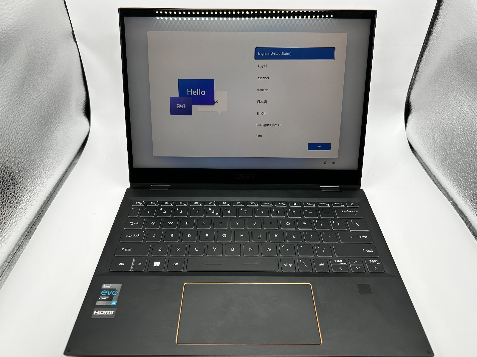 Laptop MSI Summit e13 Evo i5-1240P 16GB DDR5, 512GB SSD, 13.4" FHD+ 120Hz. Touch