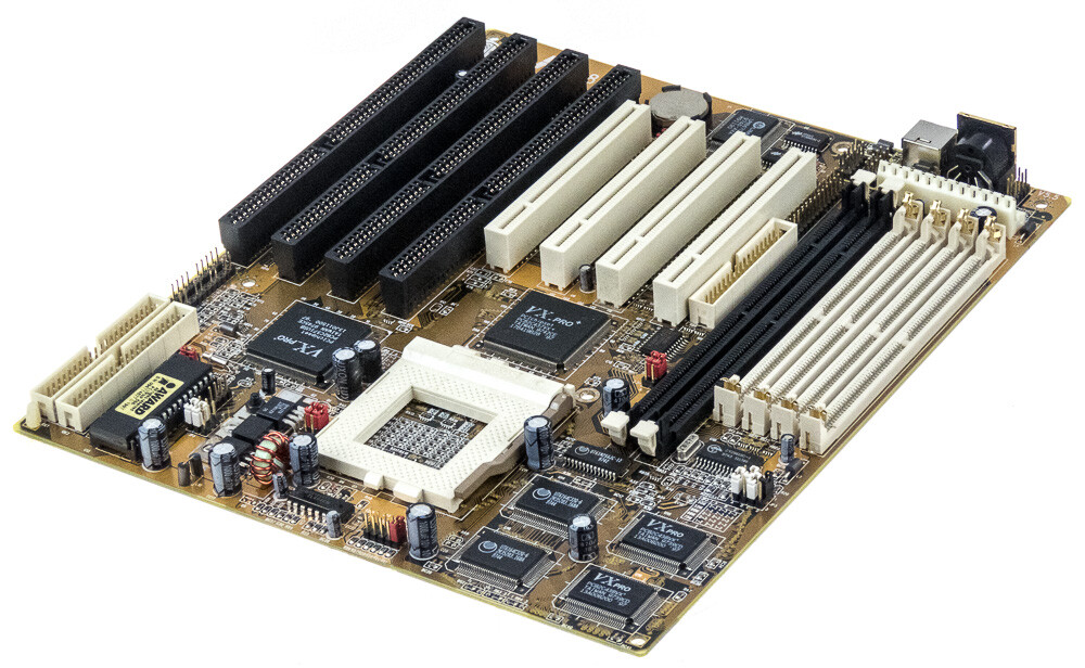 AMPTRON PM8600 SOCKET 7 4x SIMM 2x SDRAM 4x PCI 4x ISA MOTHERBOARD