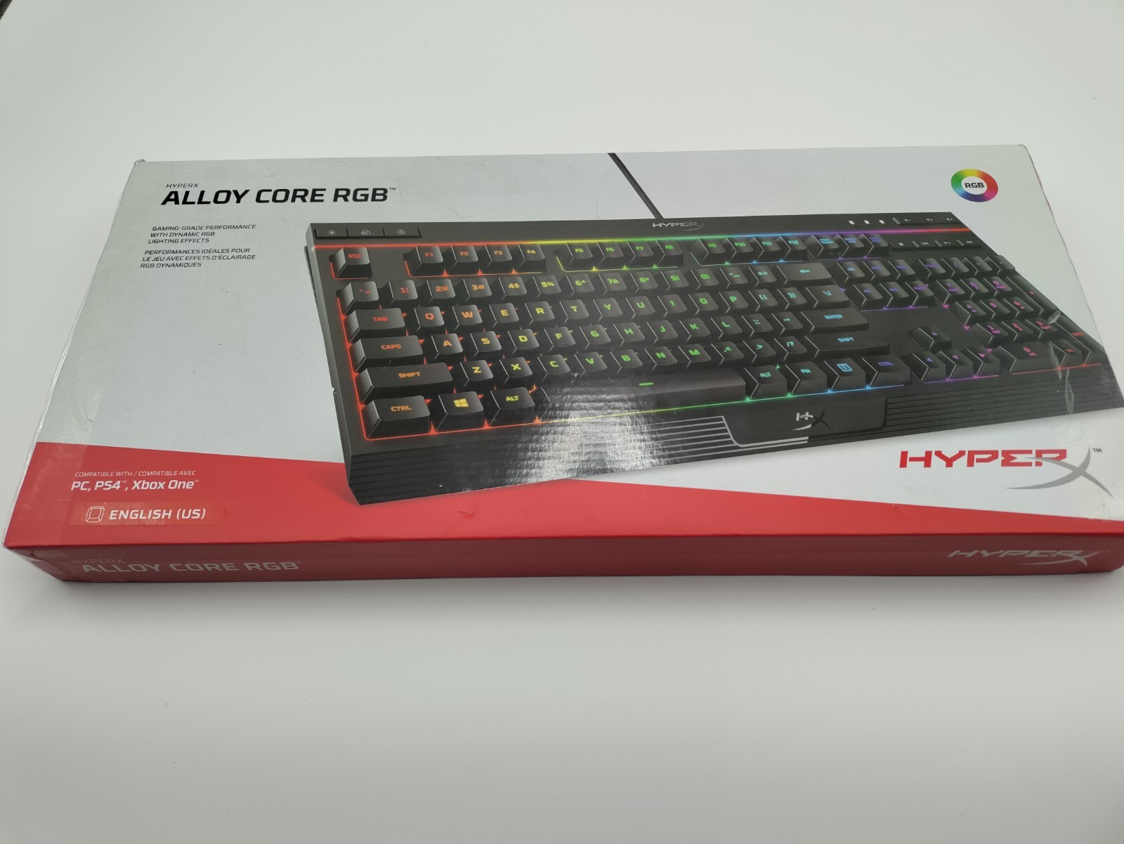 HyperX - Alloy Core Full-size Wired Gaming Membrane Keyboard with RGB Lighting