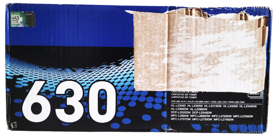 Brother TN630 TN-630 Black Toner Cartridge