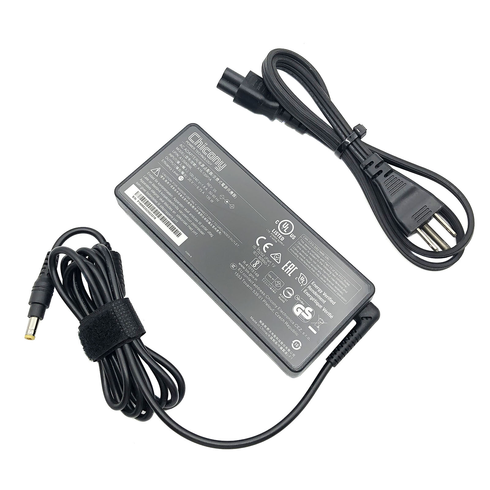 Genuine Chicony AC Power Supply Adapter 20V Charger for Henge Docks Stone