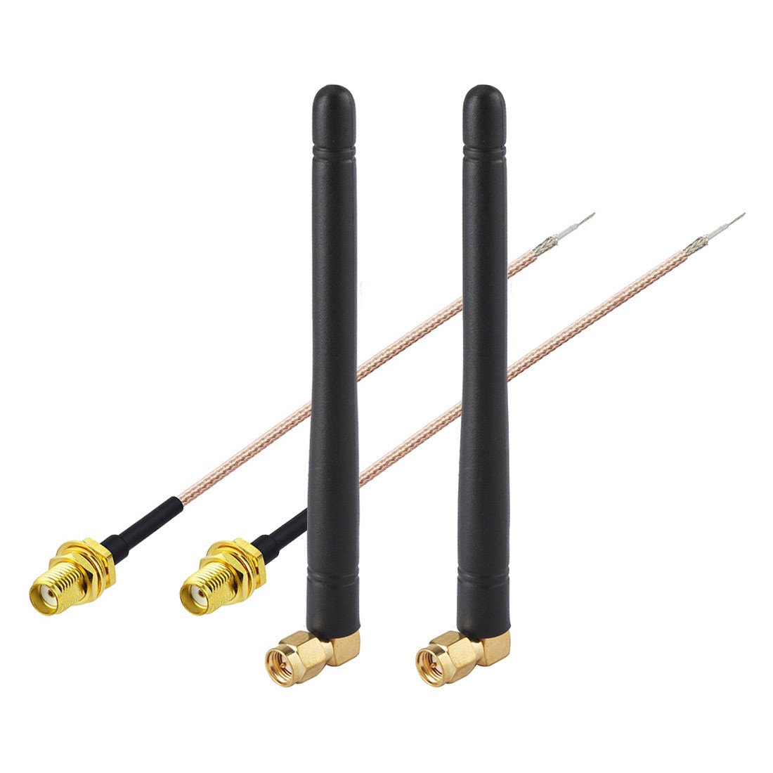 2-Pack 868MHz 915MHz Zigbee RFID Antenna + SMA Pigtail Cable for Smart Home