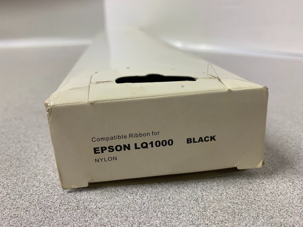 **New EPSON LQ1000 BLK FABRIC PRINTER RIBBON - Open Box