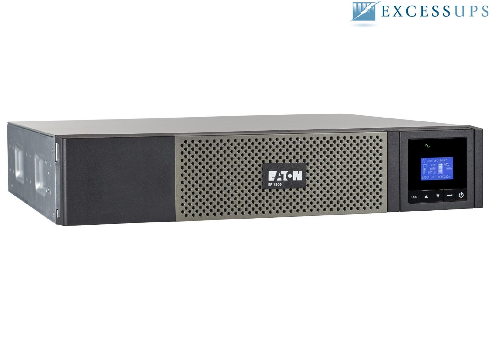 Eaton 5P UPS 1440VA 1100W RM 2U 120V 15A 5P1500RC Output: (10)5-15R- Refurbished