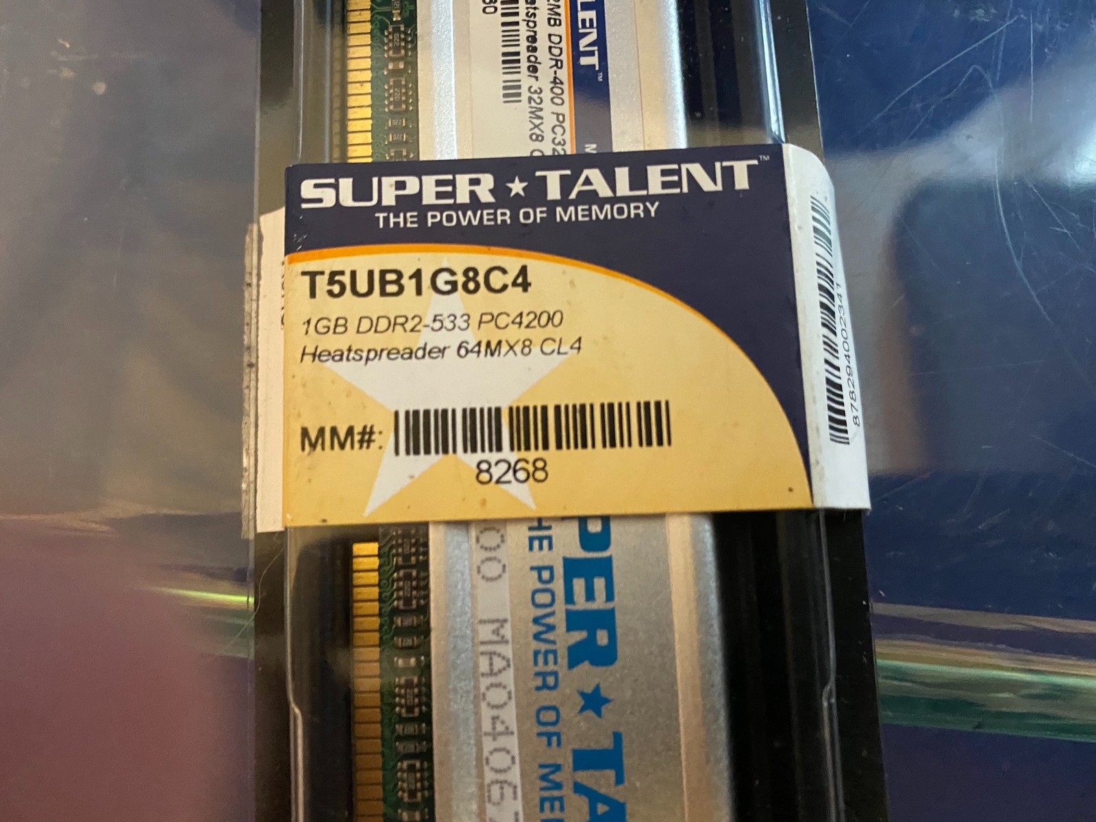 Super Talent Memory T5UB1G8C4 1GB Heatspreader 64MX8CL4 New Is Sealed Factory