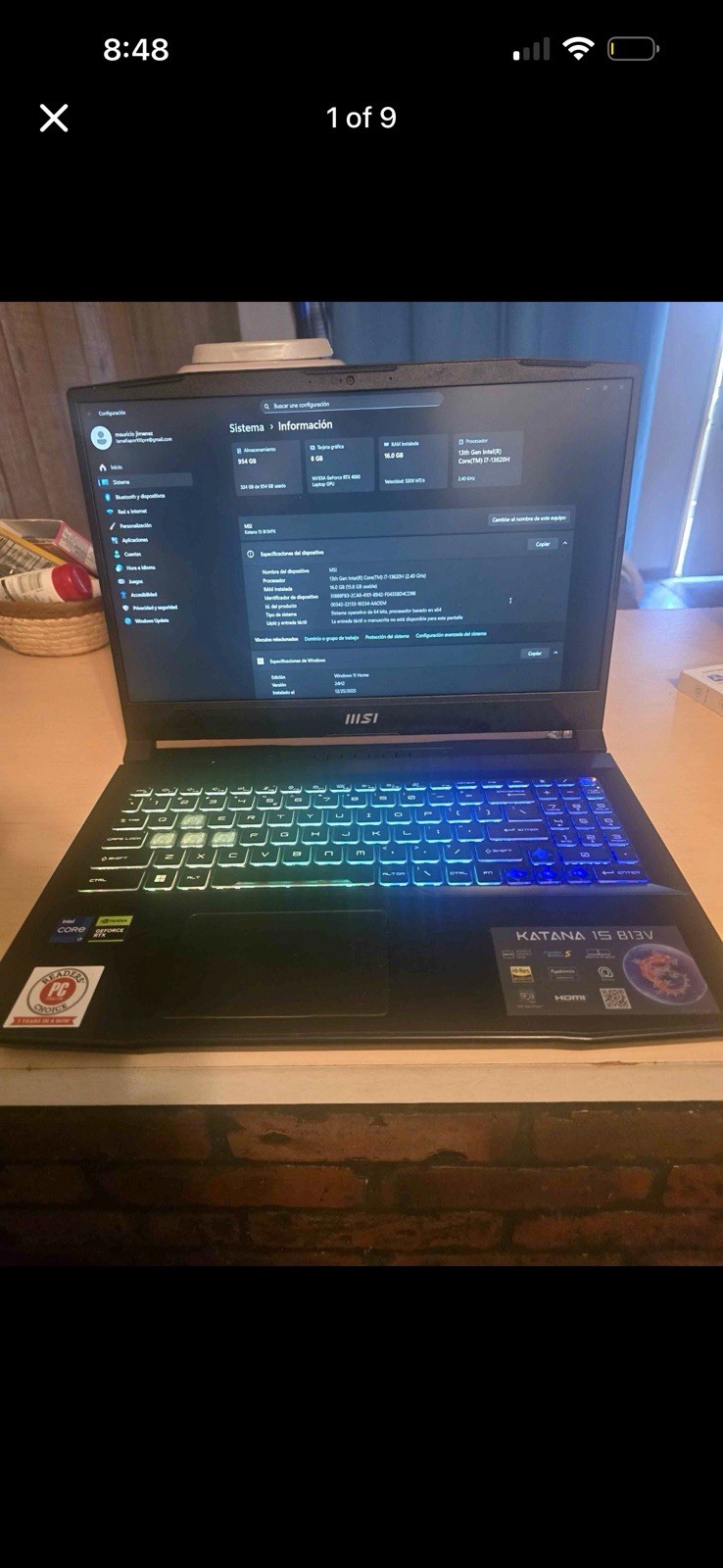 MSI Katana 15 B13V Gaming